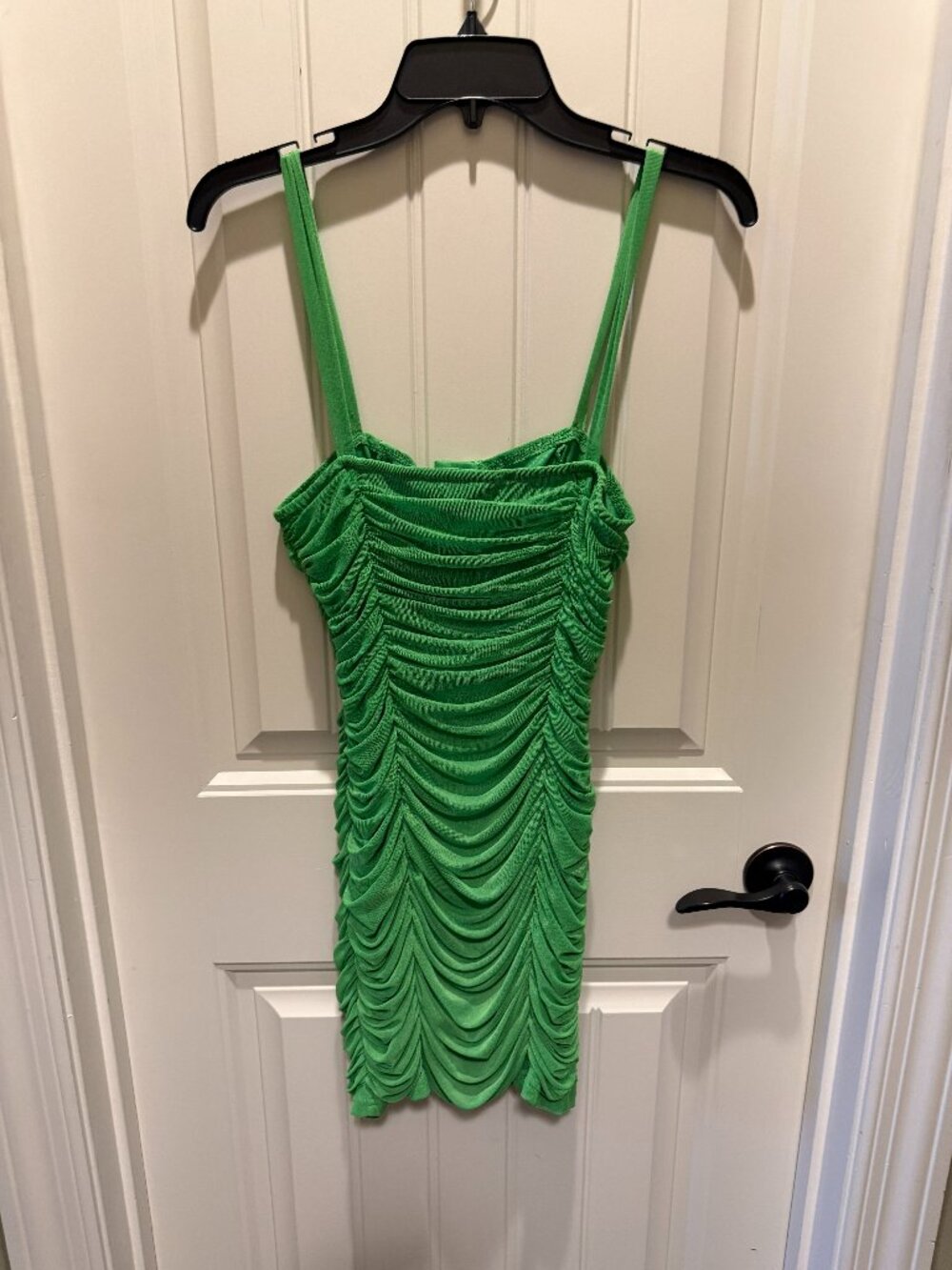 Pretty Little Thing Green Knit Party Dress - Size 8